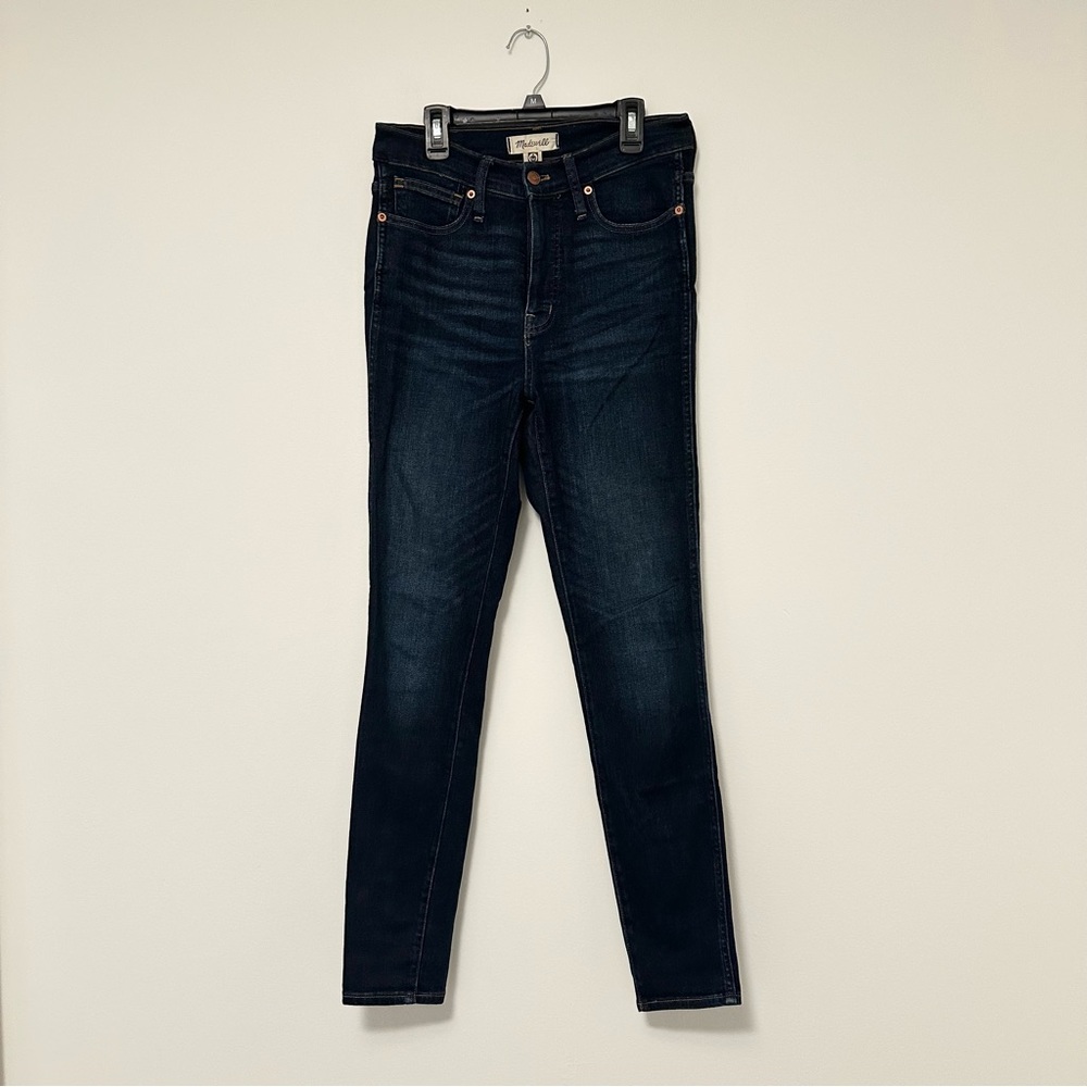 Madewell Women's Dark Indigo 10" High Rise Skinny Jeans High Waist size 27 sz 4